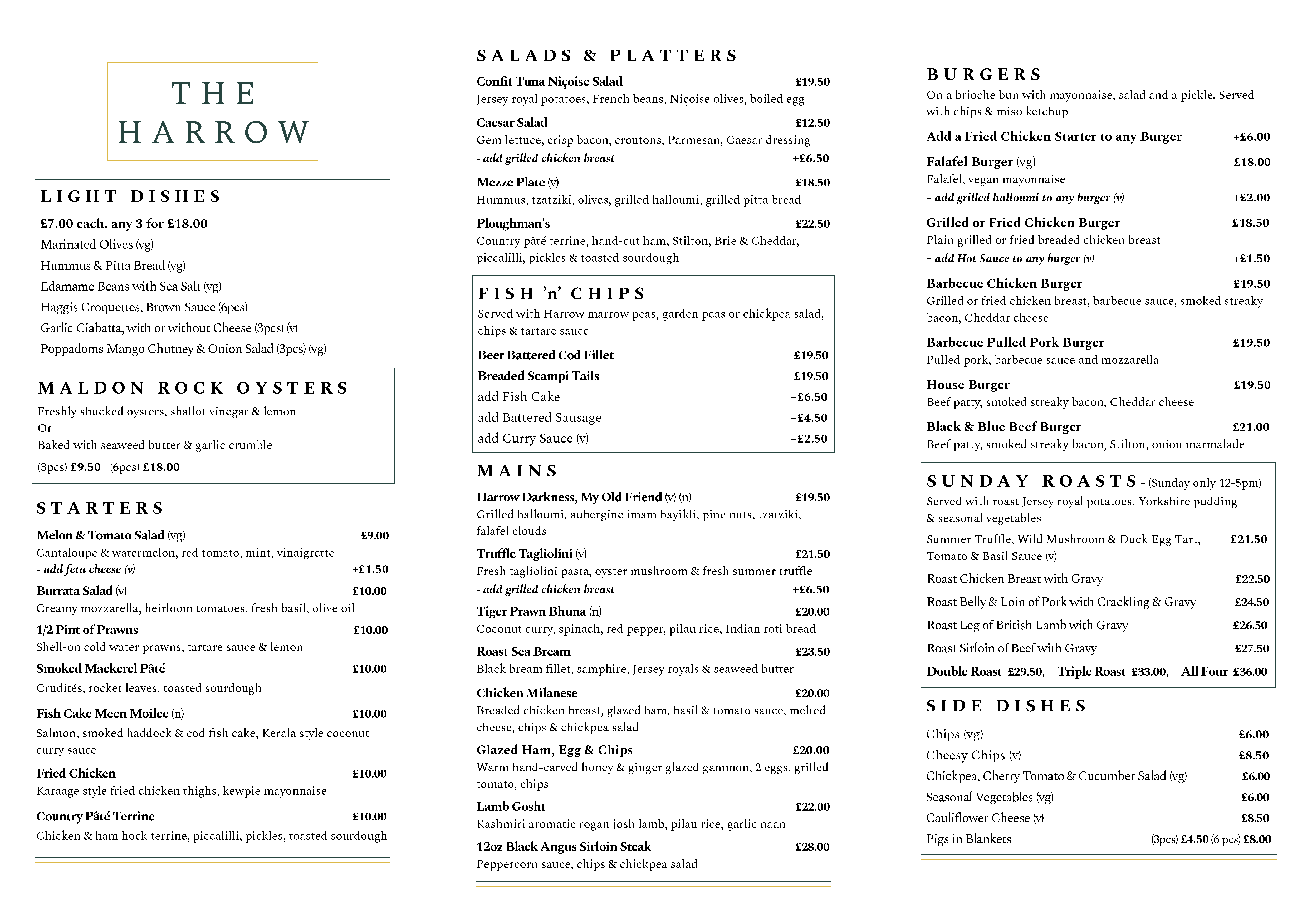 Main Menu